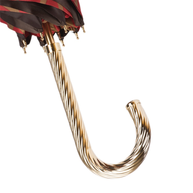 Fashionable Double Cloth Umbrella with Red Giraffe Print Interior