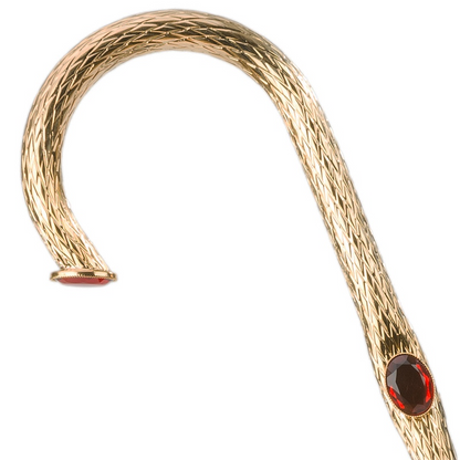 Chic Umbrella with Flower Inside – Manual Opening, Brass Handle