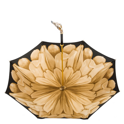 Enameled Brass Handle Greyhound Woman Umbrella – Manual Opening