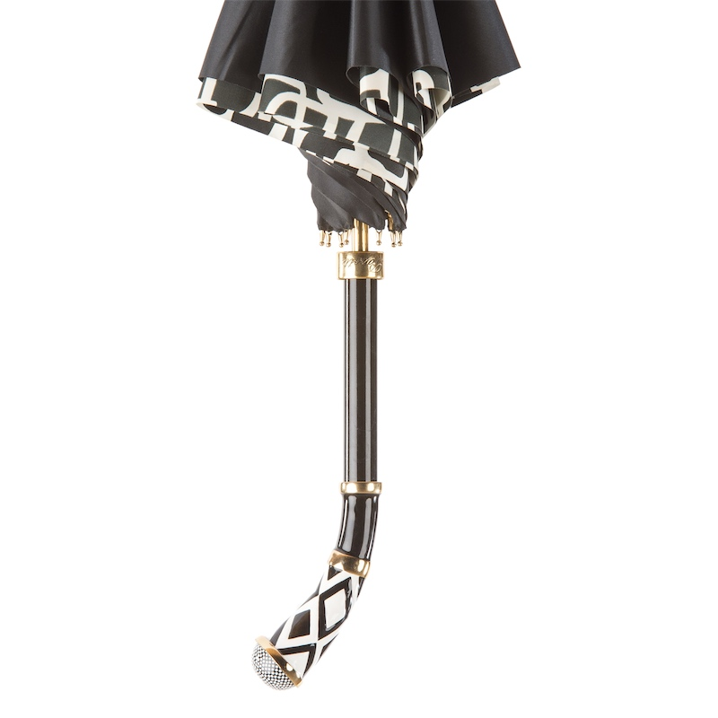 Geometries Umbrella – Manual Opening, Enameled Brass Handle