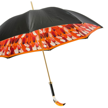 Toucan Umbrella – Manual Opening, Enameled Brass Handle