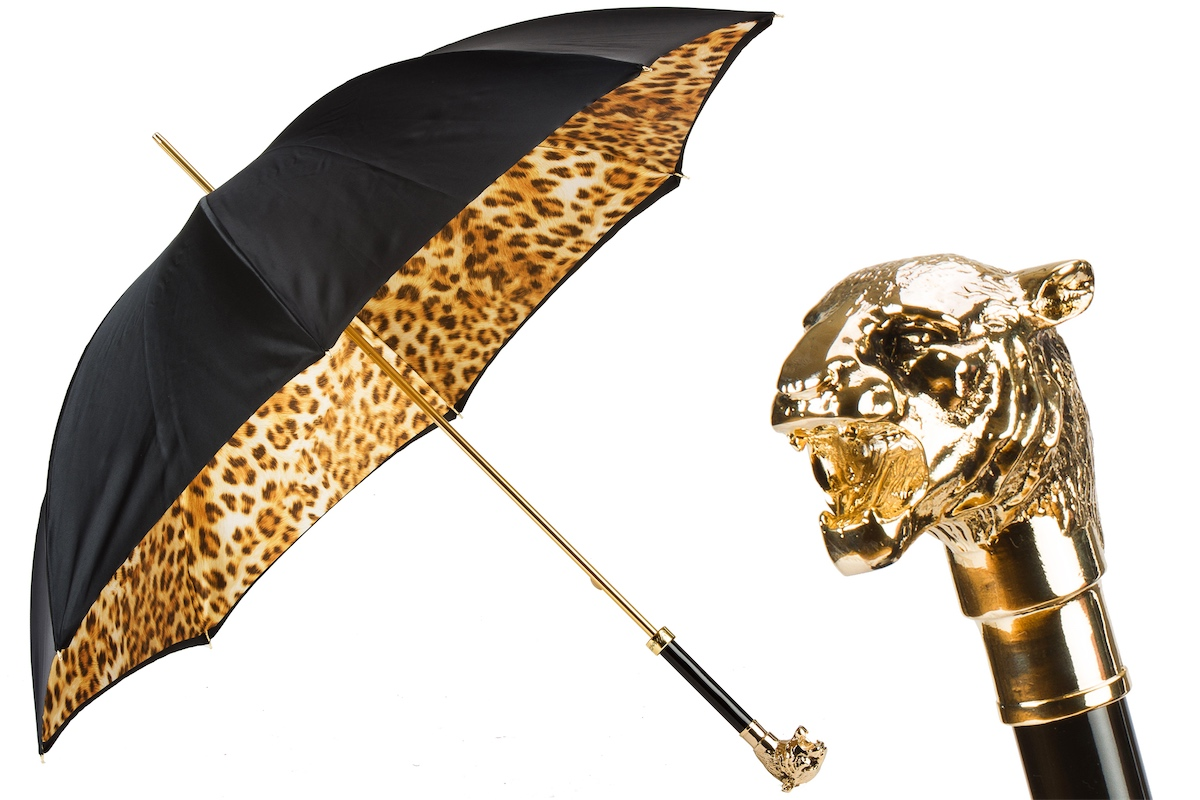 Golden Tiger Manual Opening Double Cloth Umbrella – Handmade in Italy