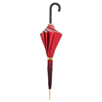 Red Python Umbrella – Manual Opening, Handmade in Italy