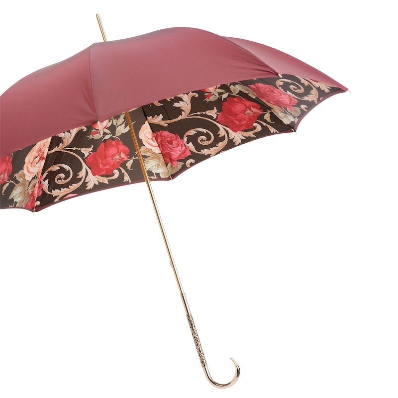 Burgundy Vintage Umbrella, Double Cloth – Manual Opening