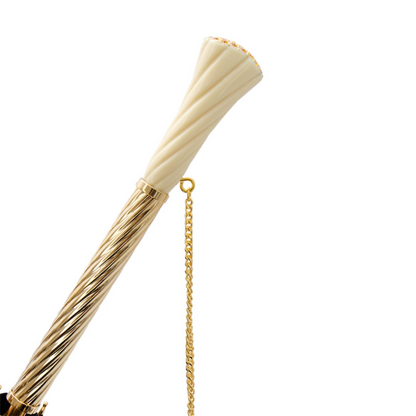 Swarovski Crystal Handle Luxury Vintage Umbrella - Handmade in Italy