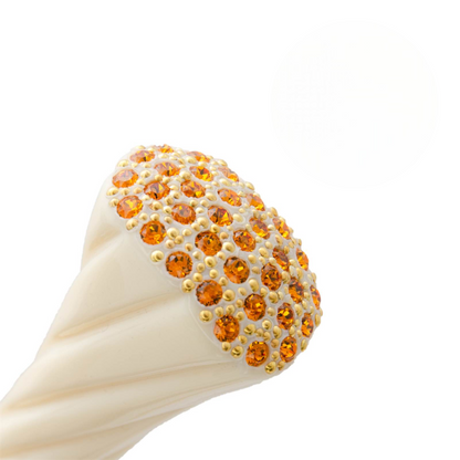 Swarovski Crystal Handle Luxury Vintage Umbrella - Handmade in Italy