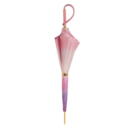 Pink Ombre Umbrella with Acetate Handle, Handmade in Italy