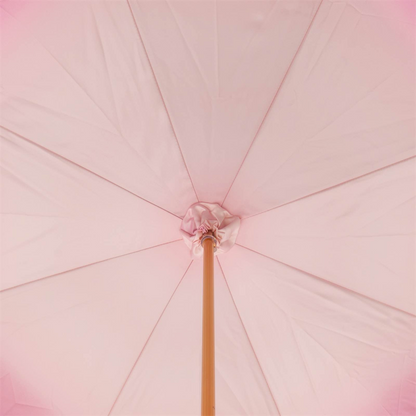 Pink Ombre Umbrella with Acetate Handle, Handmade in Italy