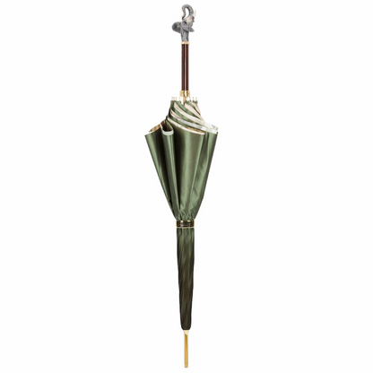 Elephant Umbrella with Enameled Brass Handle – Handmade in Italy