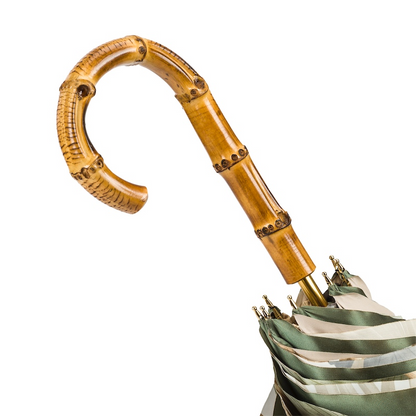 Tropical Umbrella with Bamboo Handle – Double Cloth, Manual Opening