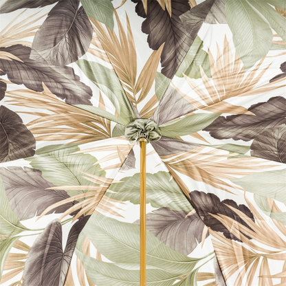 Tropical Umbrella with Bamboo Handle – Double Cloth, Manual Opening