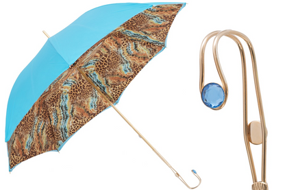 Bright Animalier Print Umbrella, Double Cloth – Manual Opening