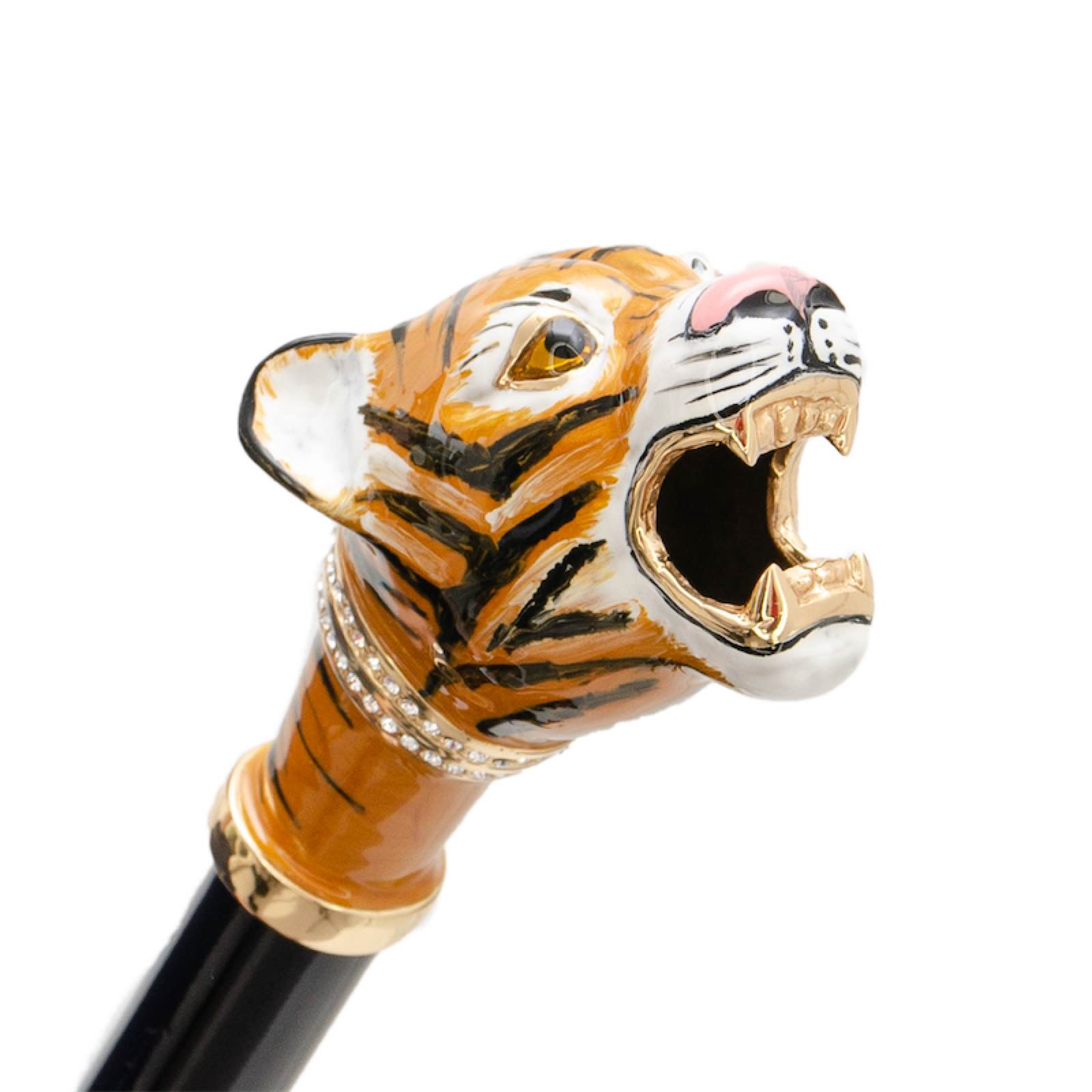 Exclusive Design Tiger Handle Double Cloth Umbrella