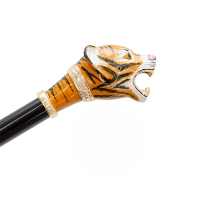 Exclusive Design Tiger Handle Double Cloth Umbrella