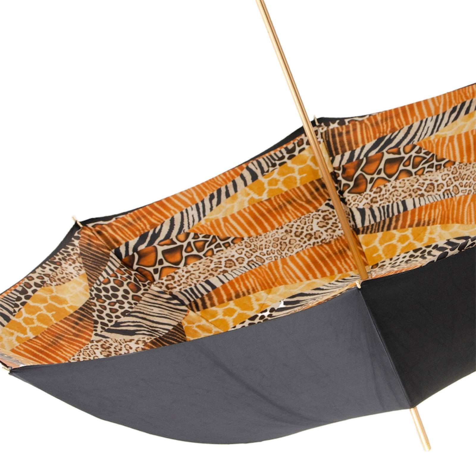 Exclusive Design Tiger Handle Double Cloth Umbrella