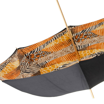 Exclusive Design Tiger Handle Double Cloth Umbrella