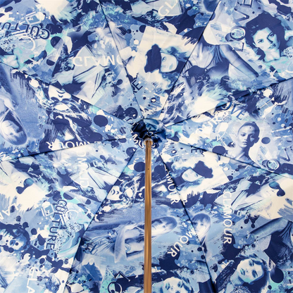 Glamour Umbrella with Acetate Handle, Handmade in Italy