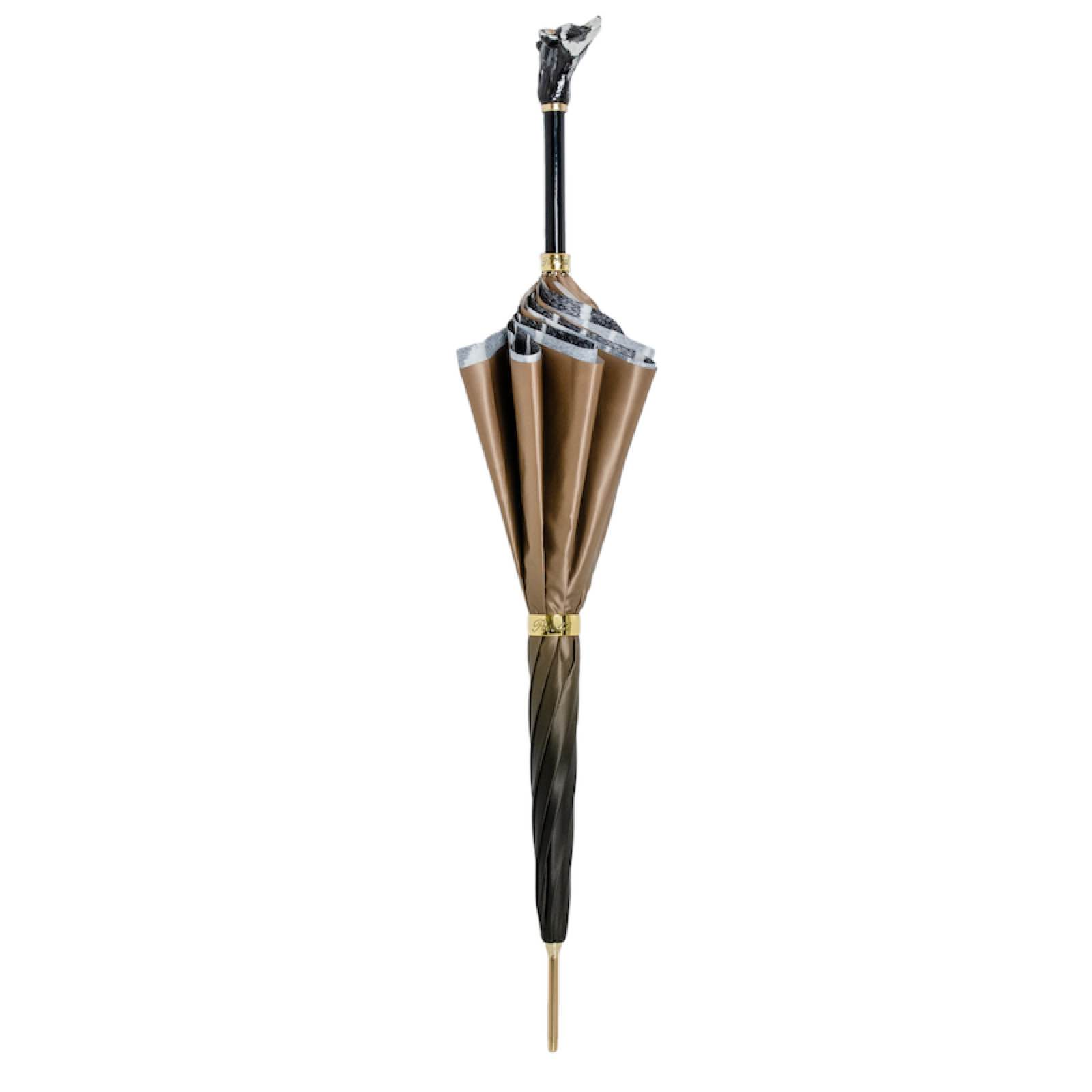 Raccoon Umbrella – Manual Opening with Enameled Brass Handle