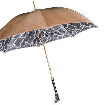 Raccoon Umbrella – Manual Opening with Enameled Brass Handle