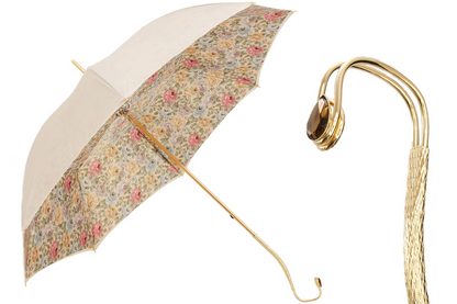 Ivory Romantic Double Cloth Umbrella – Handmade in Italy
