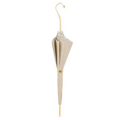 Ivory Romantic Double Cloth Umbrella – Handmade in Italy
