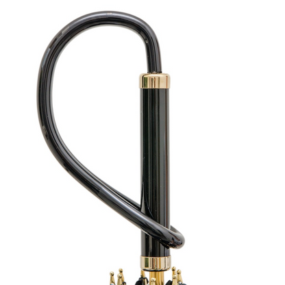 Animal Print Manual Opening Umbrella in Blue – Handmade in Italy