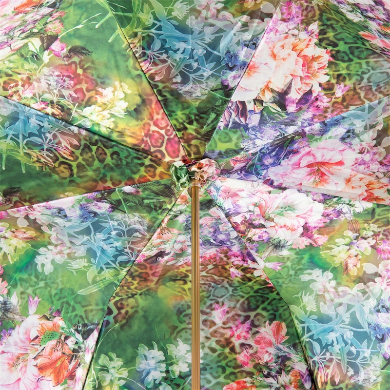 Luxury Parrot Double Cloth Umbrella – Handmade in Italy