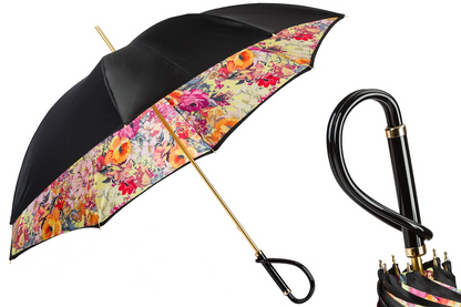 Chic Designer Beautiful Flowered Umbrella – Handmade in Italy