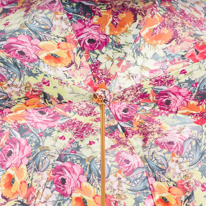 Chic Designer Beautiful Flowered Umbrella – Handmade in Italy