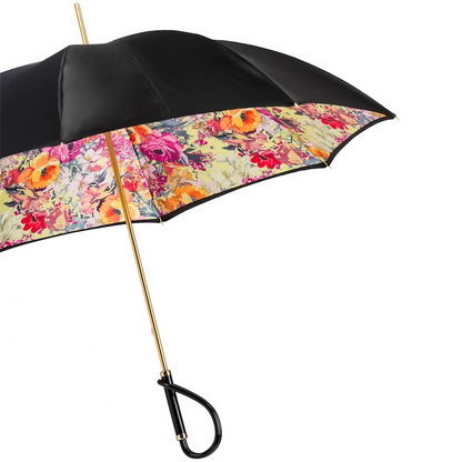 Chic Designer Beautiful Flowered Umbrella – Handmade in Italy