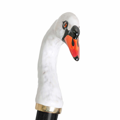 Designer Handcrafted Swan Handle Double Cloth Umbrella