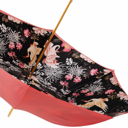 Designer Handcrafted Swan Handle Double Cloth Umbrella
