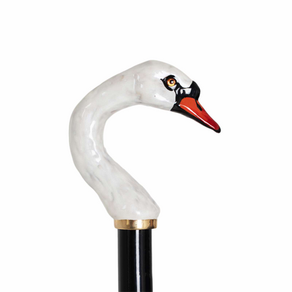 Designer Handcrafted Swan Handle Double Cloth Umbrella