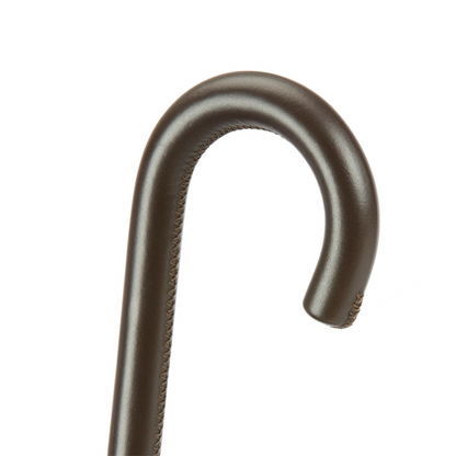 Paisley Umbrella with Leather Handle – Double Cloth, Handmade in Italy