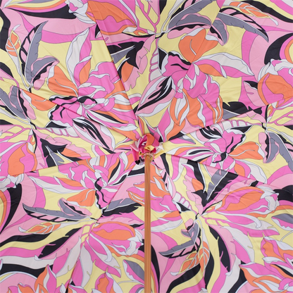 Pink Handle Umbrella, Manual Opening, Handmade in Italy