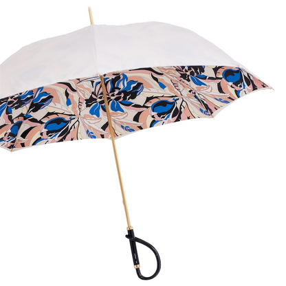 Elegant Ivory Umbrella – Acetate Handle, Handmade in Italy