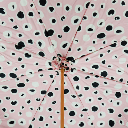 French Bulldog Enameled Brass Handle Woman Umbrella