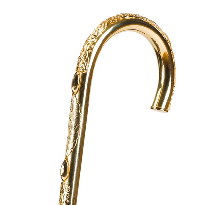 Olive Green Umbrella – Double Cloth with Jeweled Brass Handle