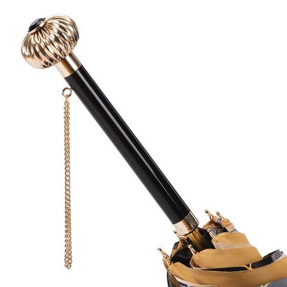 Jeweled Handle Mystery Umbrella, Double Cloth – Manual Opening