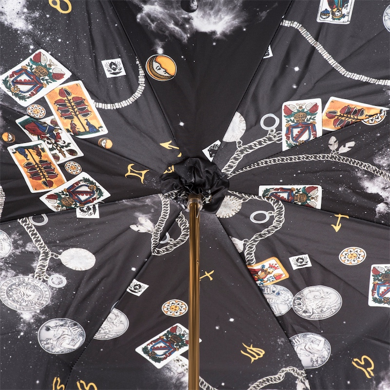 Jeweled Handle Mystery Umbrella, Double Cloth – Manual Opening