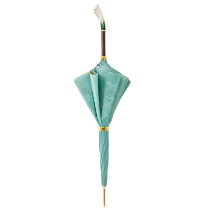 Calla Luxury Umbrella with Enameled Brass Handle – Handmade in Italy