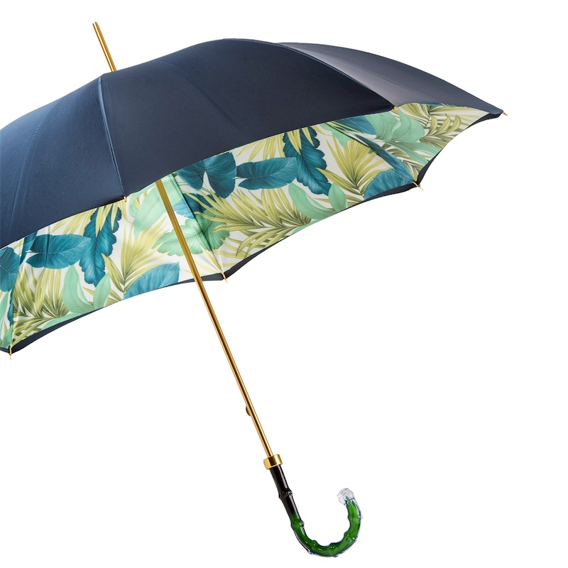 Designer Tropical Umbrella Double Cloth – Handmade in Italy