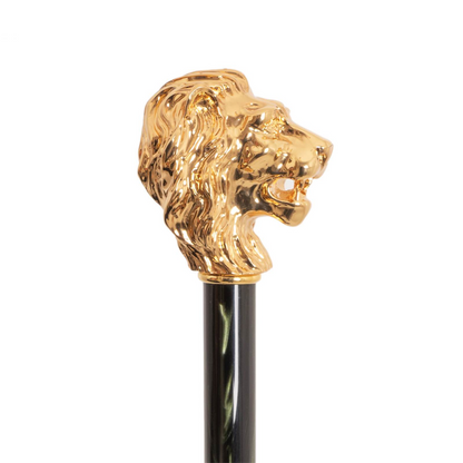 Lion Handle Leopardized Lion Luxury Umbrella – Manual Opening