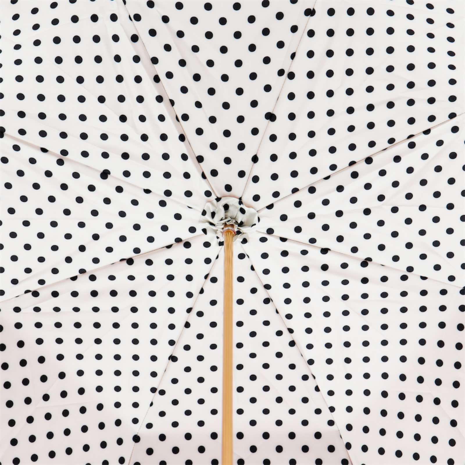 Red Fish Enameled Brass Handle Double Cloth Umbrella