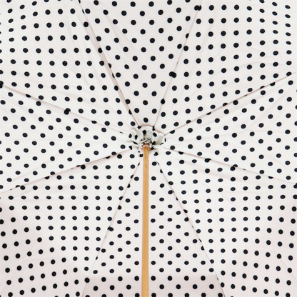 Red Fish Enameled Brass Handle Double Cloth Umbrella