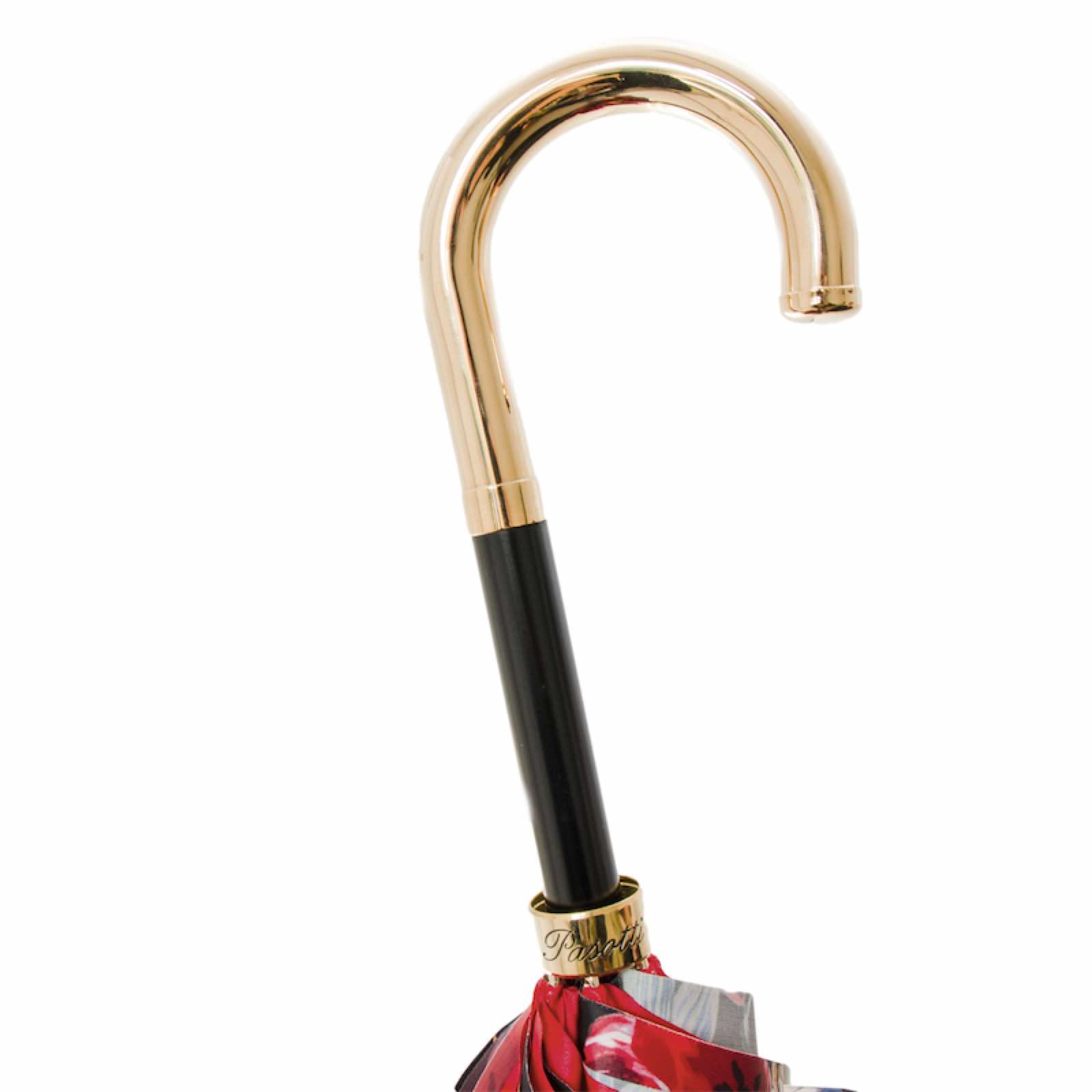 Designer Red Canopy Manual Opening Umbrella – Handmade in Italy