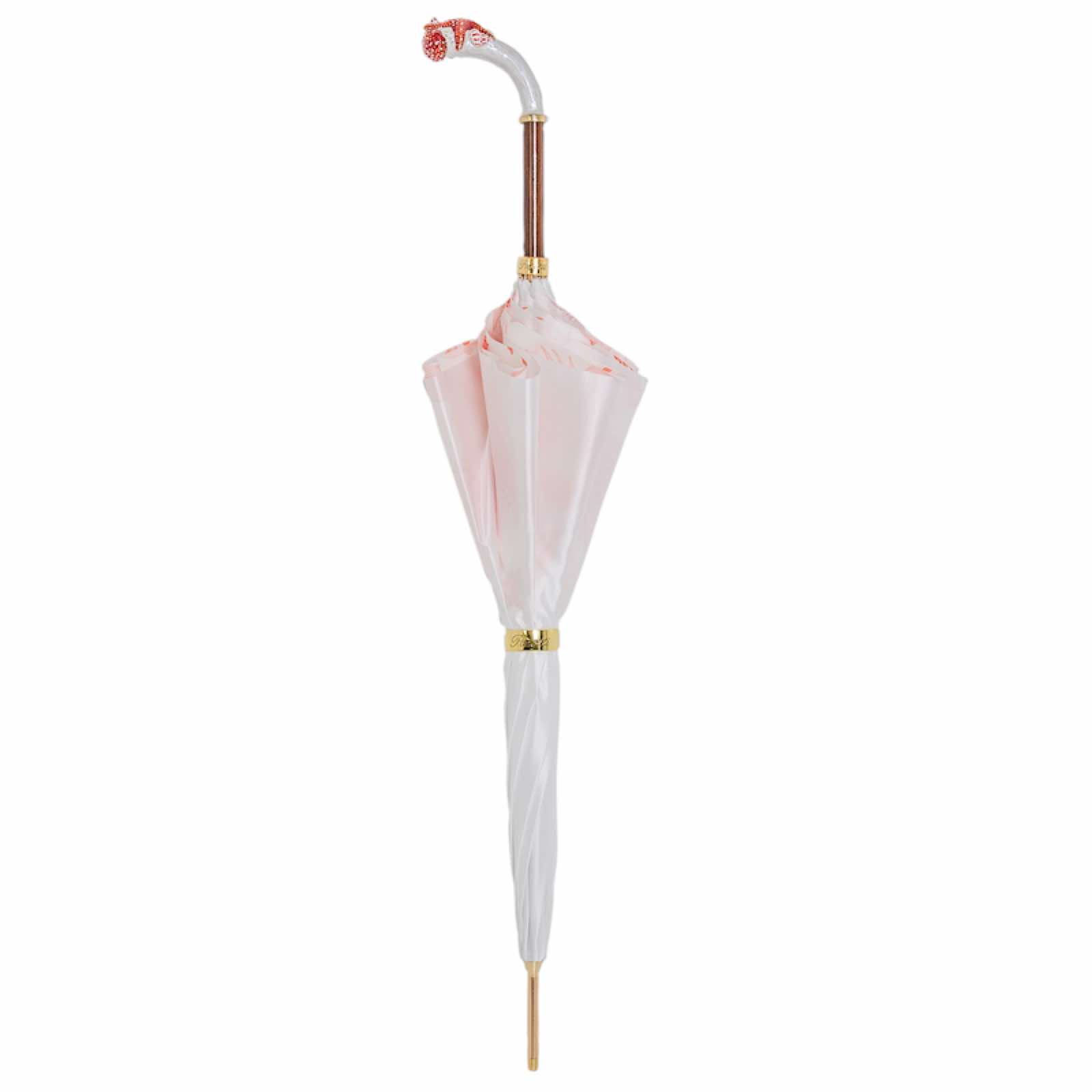 Luxury Starfish Enameled Brass Handle Umbrella – Handmade in Italy