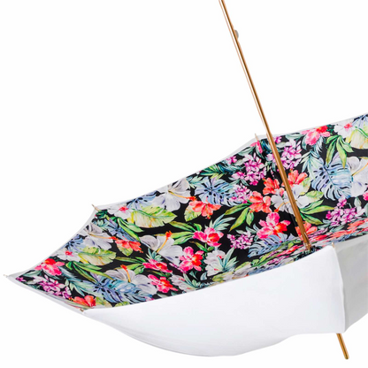 Flowered White Umbrella – Pure Elegance with Italian Craftsmanship