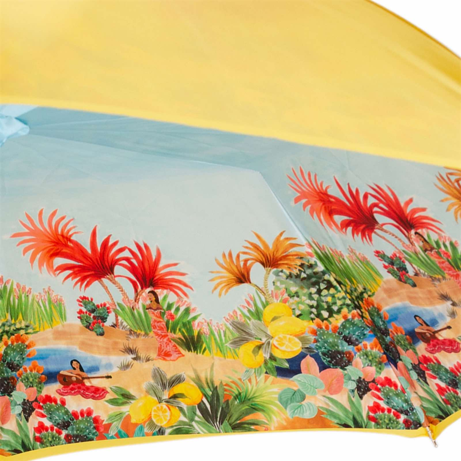 Hawaiian Umbrella – Exotic Elegance with Jeweled Brass Handle