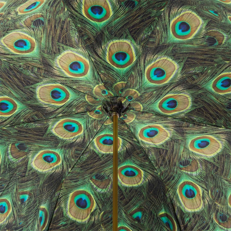 Luxury Peacock Umbrella, Double Cloth – Manual Opening